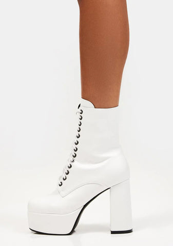 White Serenity Ankle Boots