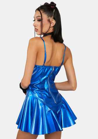 Cobalt Maximized Pleasure Mini Dress