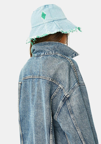 Hidden Identity Denim Bucket Hat