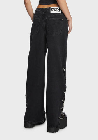 Chain Split Release Jeans