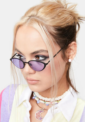 Purple Layla Kat Sunglasses