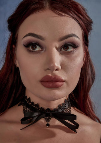 Midnight Revelry Bow Choker