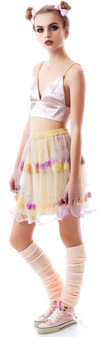 Romance Satin Bralette - White