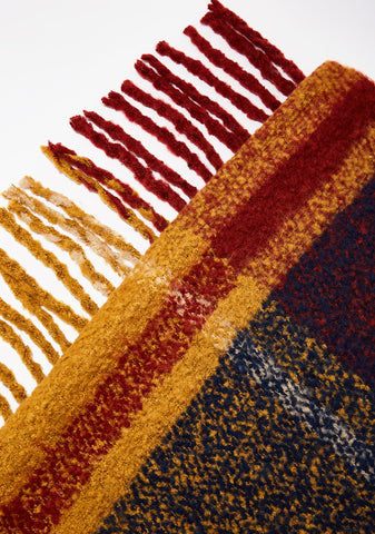 Rust Ivy League Plaid Scarf