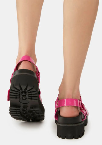 Pink Bruce Gladiator Sandals