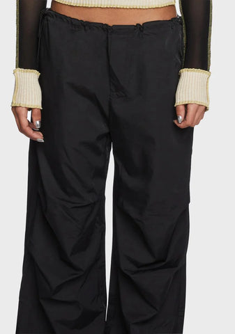 Noir In Your Element Parachute Pants