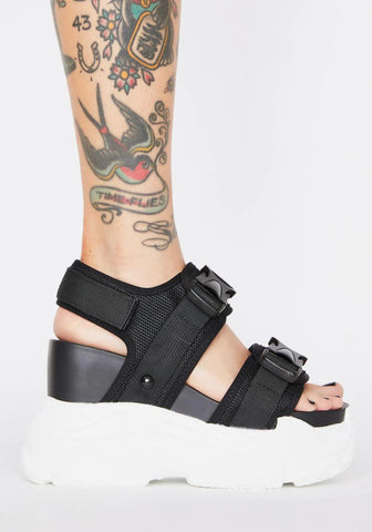 Peach Platform Sandals