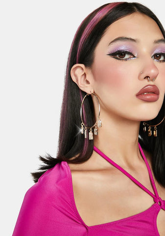 Vain Virgo Hoop Earrings