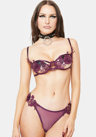 Plum Sydney Open Bra & Thong Set