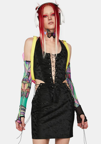 Wicked New Dramatics Lace-Up Skirt