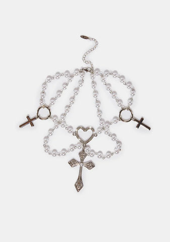 My Confessions Cross Choker Necklace