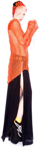 Loose String Sweater - Orange