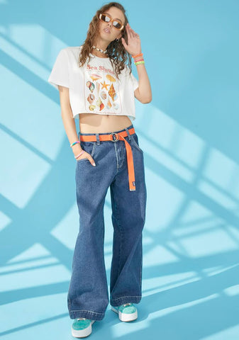 Call My Shellphone Cropped Tee