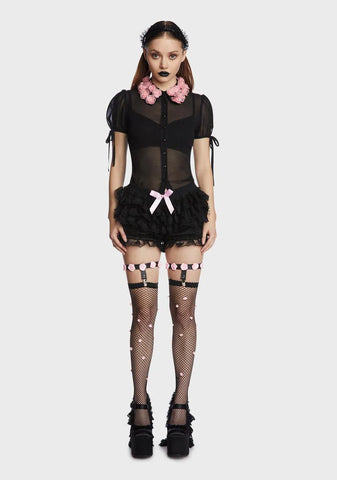 Seekin' Solace Garter Thigh-Highs