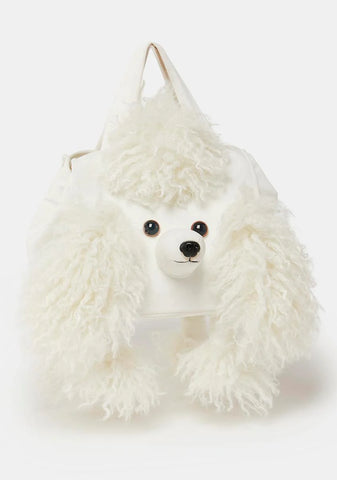 White Poodle Handbag