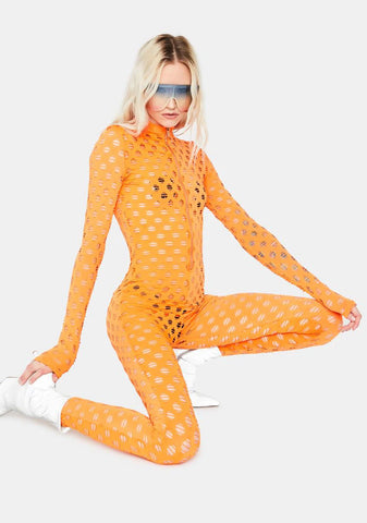 Juicy Lavish Lush Fishnet Jumpsuit
