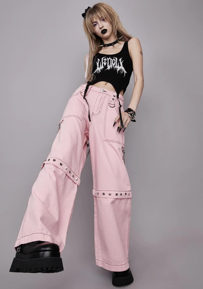 Sweet Power Of Evil Convertible Wide Leg Pants