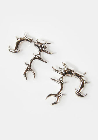 Compression Spiked Earrings