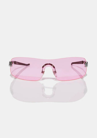 Paris Pink Shield Sunglasses