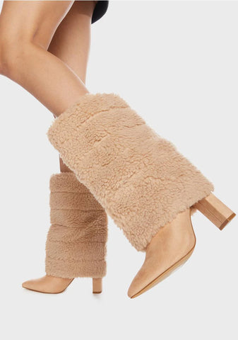 Tan The Lavish Life Faux Fur Boots