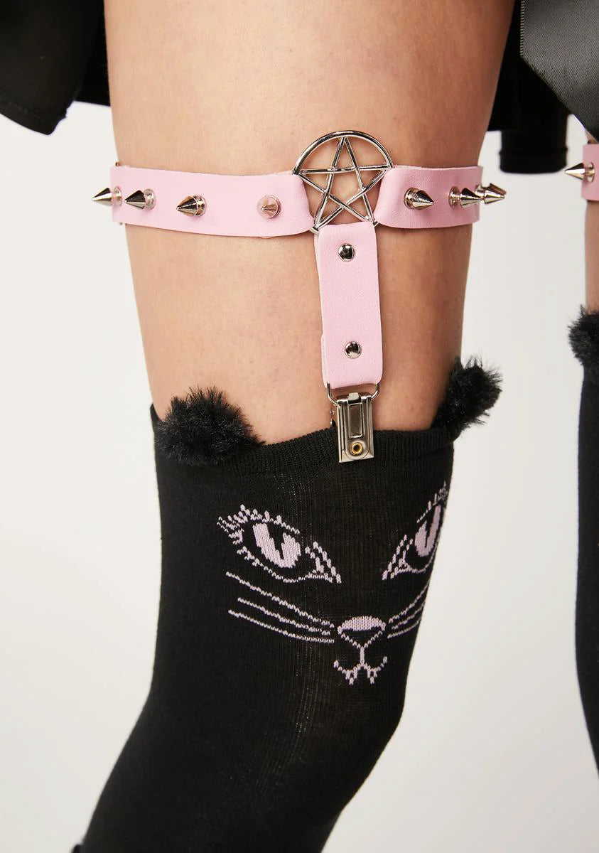 Feline Good Tights & Garters Set