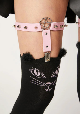 Feline Good Tights & Garters Set