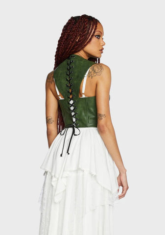 Tea Leaf Party Underbust Corset