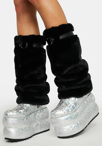 Across The Tundra Fuzzy Leg Warmers