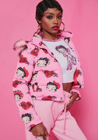 Blush A Little Ditty Puffer Jacket