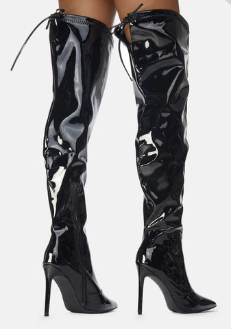 Time For Danger Thigh High Boots