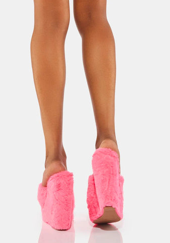 Pink Sloane Wedge Heels