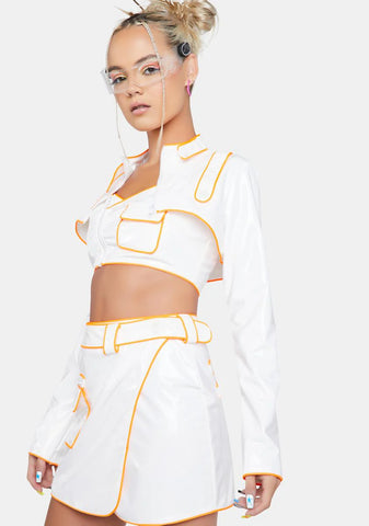 Space Babe Vinyl Shrug Jacket