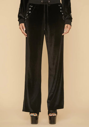 That's So Sag Velour Wide Leg Pants