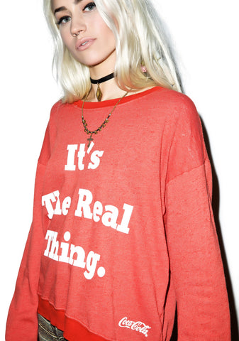 The Real Thing Pullover Oversized Sweatshirt
