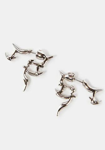 Compression Tattoo Stud Earrings