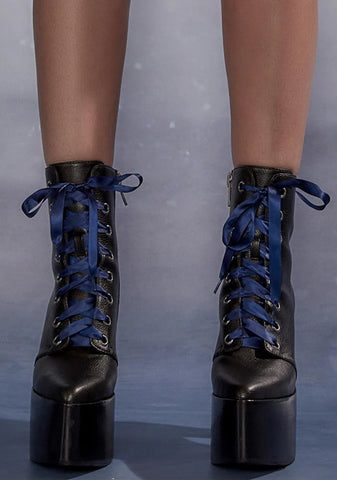Weaving Fate Lace Up Boots
