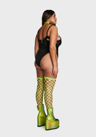 Plus Alien Encounter Sequin Bodysuit