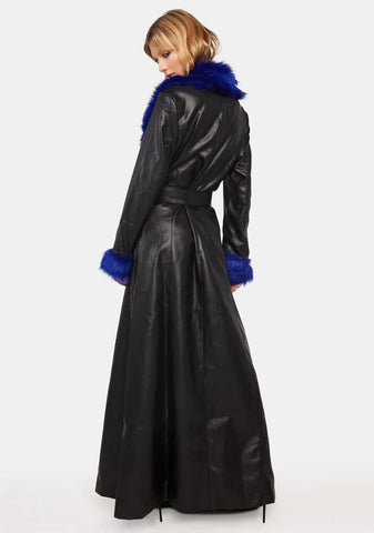 No Sunlight Vegan Leather Coat