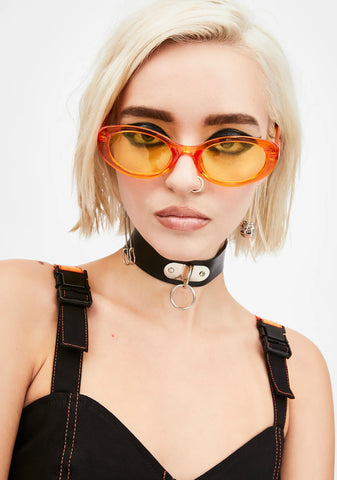 Juicy Talk To The Hand Clear Sunglasses