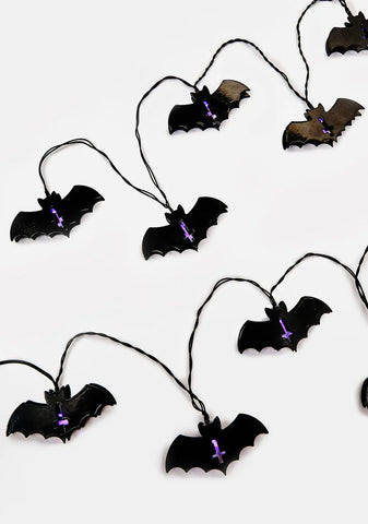 Grave Religion Bat String Lights