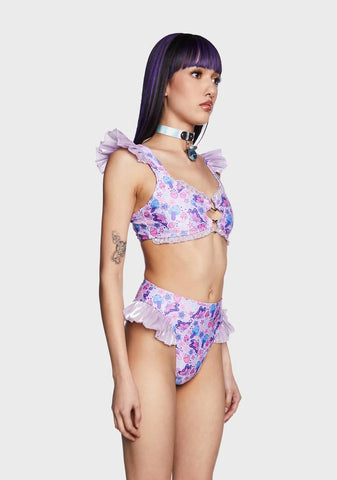 Strawfaerie Fields Ruffle Top