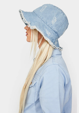 Chill Pushing Limits Denim Bucket Hat