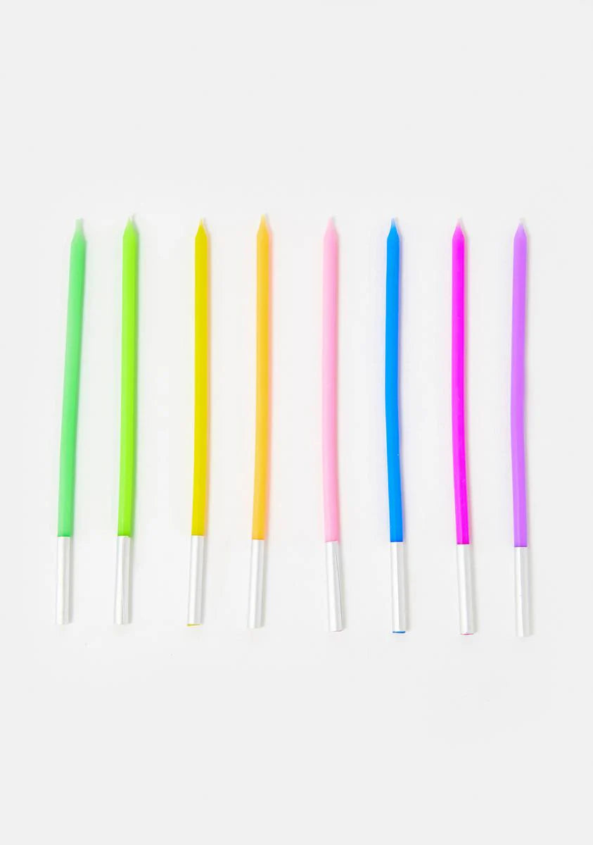 Kaleidoscopic Rainbow Candlestick Set