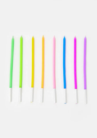 Kaleidoscopic Rainbow Candlestick Set