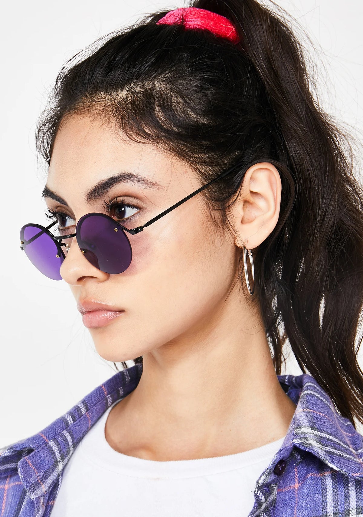 Purple Rounders Sunglasses