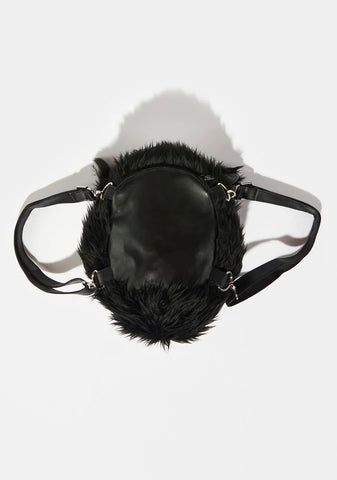 Wolfhead Plush Mini Backpack