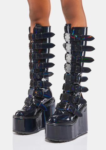 Swing-815 Platform Knee High Boots