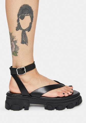Night Deputy Thong Platform Sandals