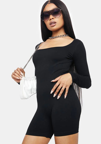 Feeling Myself Long Sleeve Romper