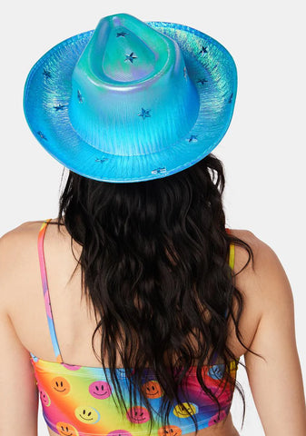 Natural-Born Star Holographic Cowboy Hat